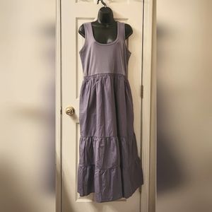 Evereve Midi Peasant Dress